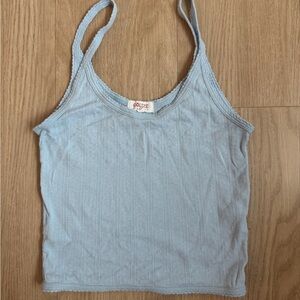 Goldie Sky Blue Pointelle Camisole